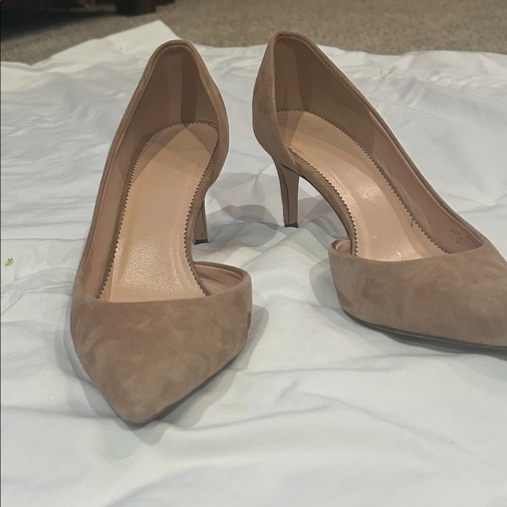 Elegant JCrew Tan Suede Pumps